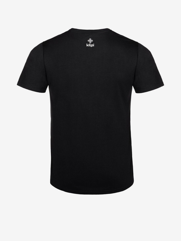 Kilpi Čierne pánske tričko s potlačou Kilpi BRANDYS