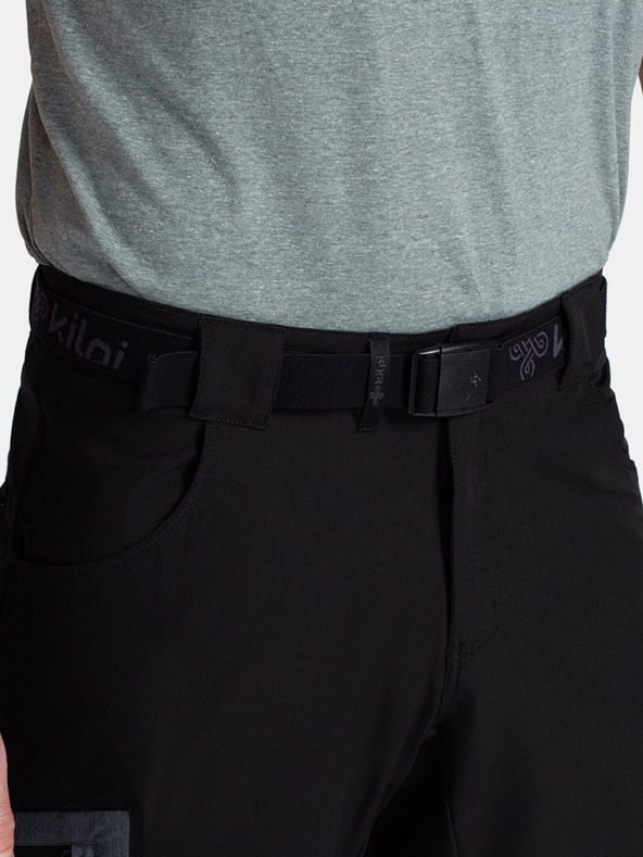 Kilpi Čierne pánske športové šortky Kilpi Navia