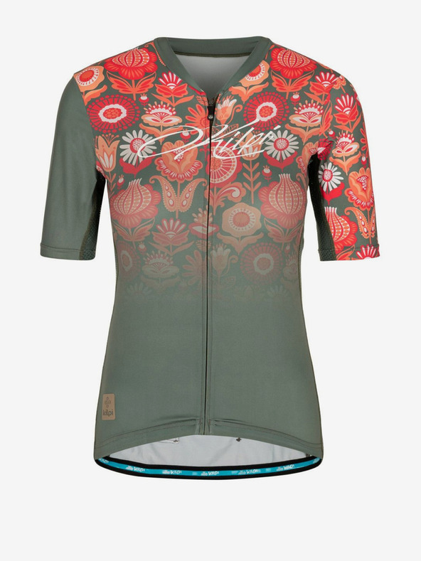 Kilpi Dámsky cyklistický dres Kilpi ORETI v khaki farbe