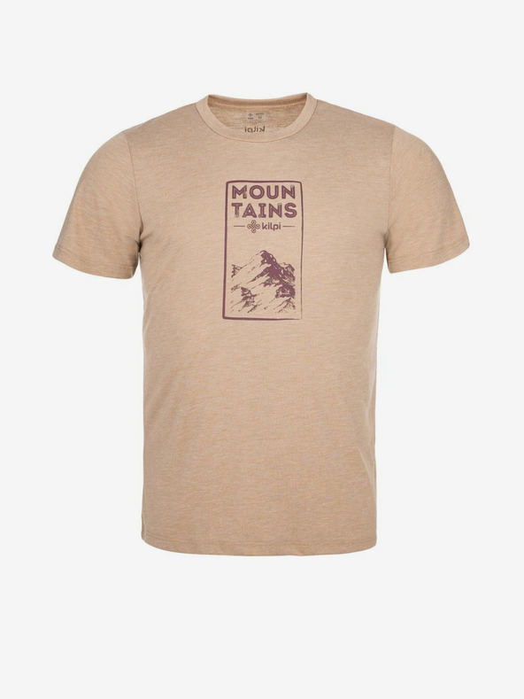 Kilpi Béžové pánske tričko Kilpi GAROVE-M