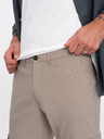 Ombre Clothing Béžové pánske nohavice Cargo Ombre Oblečenie
