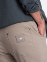Ombre Clothing Béžové pánske nohavice Cargo Ombre Oblečenie
