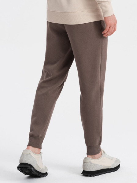 Ombre Clothing Hnedé pánske cargo nohavice Ombre Oblečenie