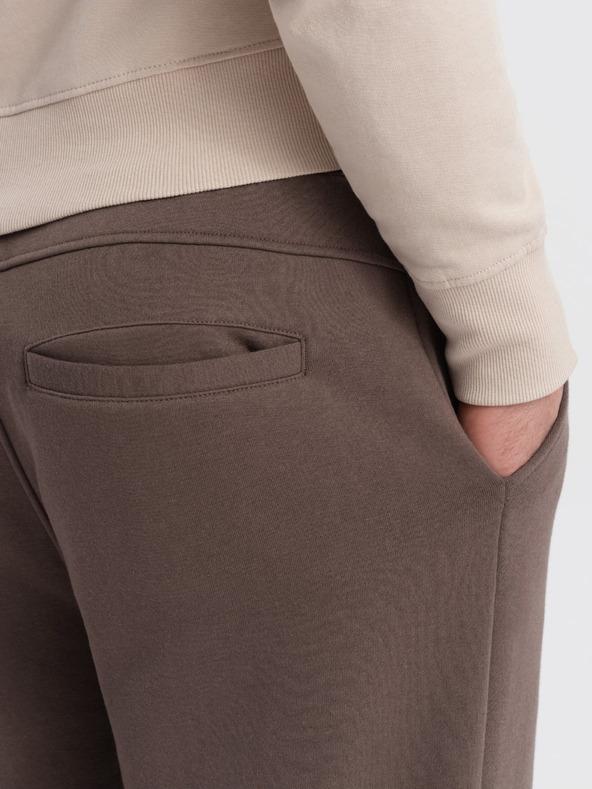 Ombre Clothing Hnedé pánske cargo nohavice Ombre Oblečenie