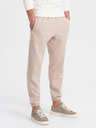 Ombre Clothing Béžové pánske tepláky Ombre Clothing CARROT
