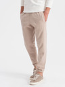 Ombre Clothing Béžové pánske tepláky Ombre Clothing CARROT