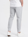 Ombre Clothing Svetlošedé pánske tepláky Ombre Clothing