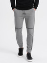 Ombre Clothing Šedé pánske tepláky Ombre Clothing