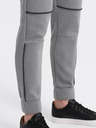 Ombre Clothing Šedé pánske tepláky Ombre Clothing
