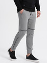 Ombre Clothing Šedé pánske tepláky Ombre Clothing
