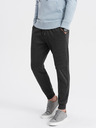 Ombre Clothing Tmavošedé pánske tepláky Ombre Oblečenie