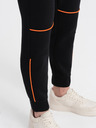 Ombre Clothing Čierne pánske tepláky Ombre Oblečenie