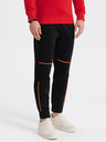 Ombre Clothing Čierne pánske tepláky Ombre Oblečenie