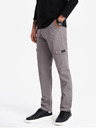 Ombre Clothing Šedé pánske cargo nohavice Ombre Oblečenie