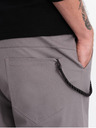 Ombre Clothing Šedé pánske cargo nohavice Ombre Oblečenie