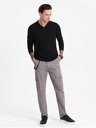 Ombre Clothing Šedé pánske cargo nohavice Ombre Oblečenie