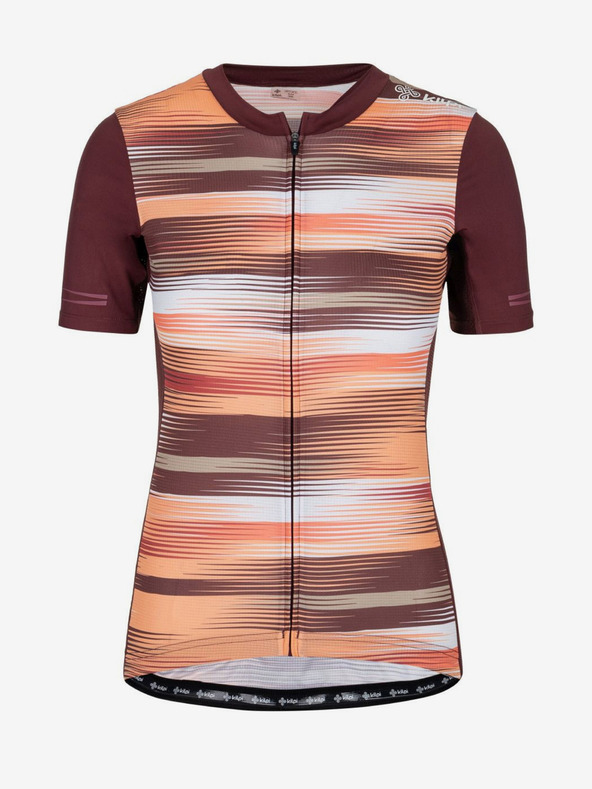 Kilpi Vínno-oranžový dámsky cyklistický dres Kilpi MOATE