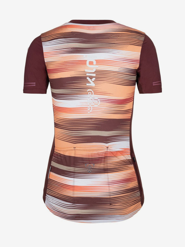 Kilpi Vínno-oranžový dámsky cyklistický dres Kilpi MOATE