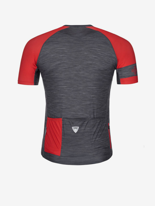 Kilpi Červeno-šedý pánsky cyklistický dres Kilpi SELVA