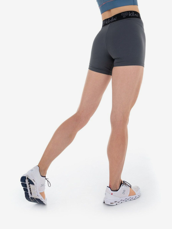 Kilpi Tmavosivé dámske krátke športové legíny Kilpi DOMINO
