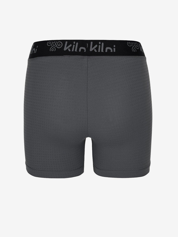 Kilpi Tmavosivé dámske krátke športové legíny Kilpi DOMINO