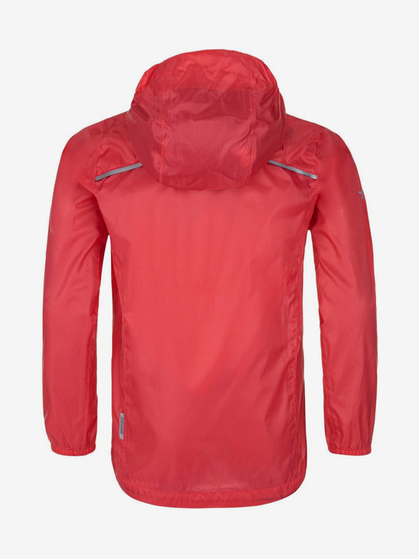 Kilpi Červená dievčenská ľahká nepremokavá bunda Kilpi DENERI