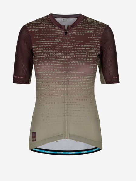 Kilpi Dámsky cyklistický dres Kilpi RITAEL-W v khaki a vínovej farbe