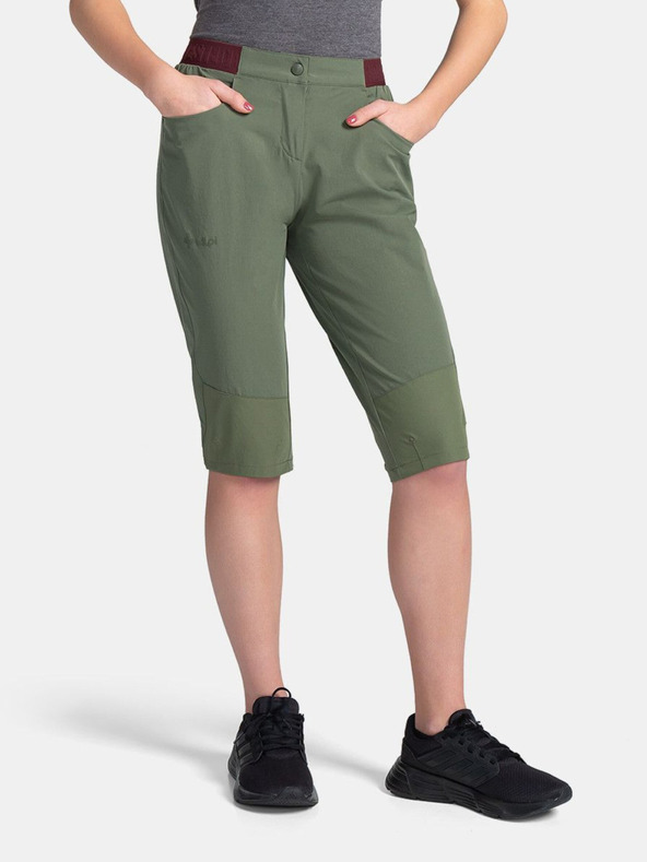Kilpi Khaki Dámske outdoorové 3/4 nohavice Kilpi MEEDIN-W
