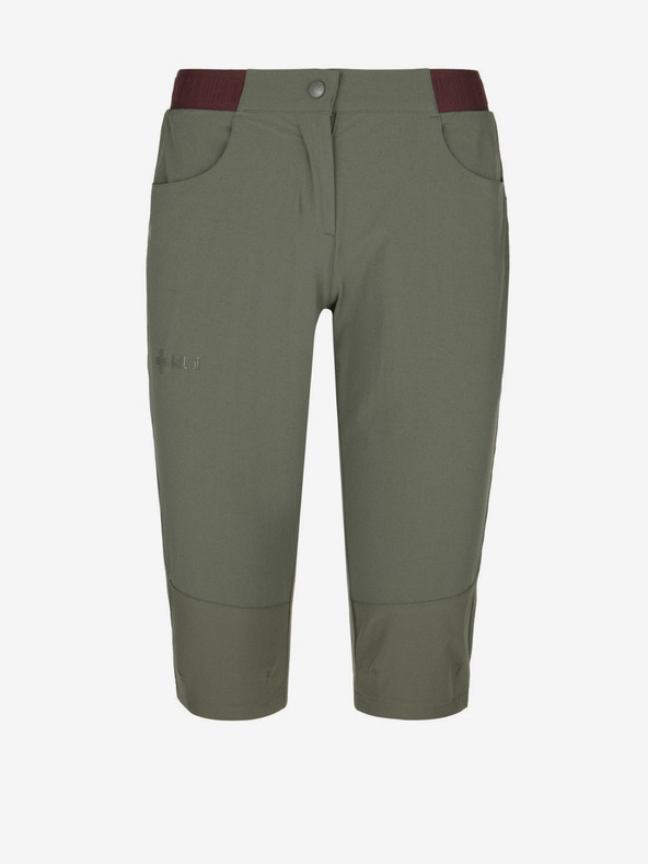 Kilpi Khaki Dámske outdoorové 3/4 nohavice Kilpi MEEDIN-W