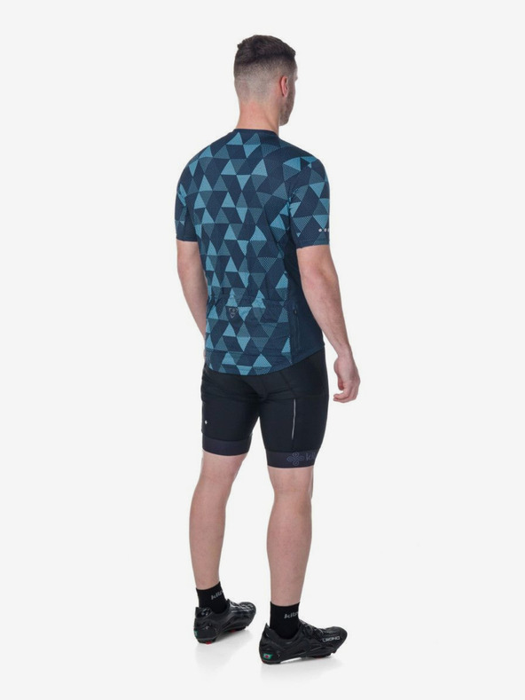 Kilpi Tmavomodrý pánsky vzorovaný cyklistický dres Kilpi SALETTA-M