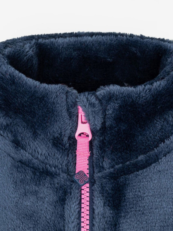 Kilpi Tmavomodrá dievčenská flísová mikina na zips Kilpi ERIN