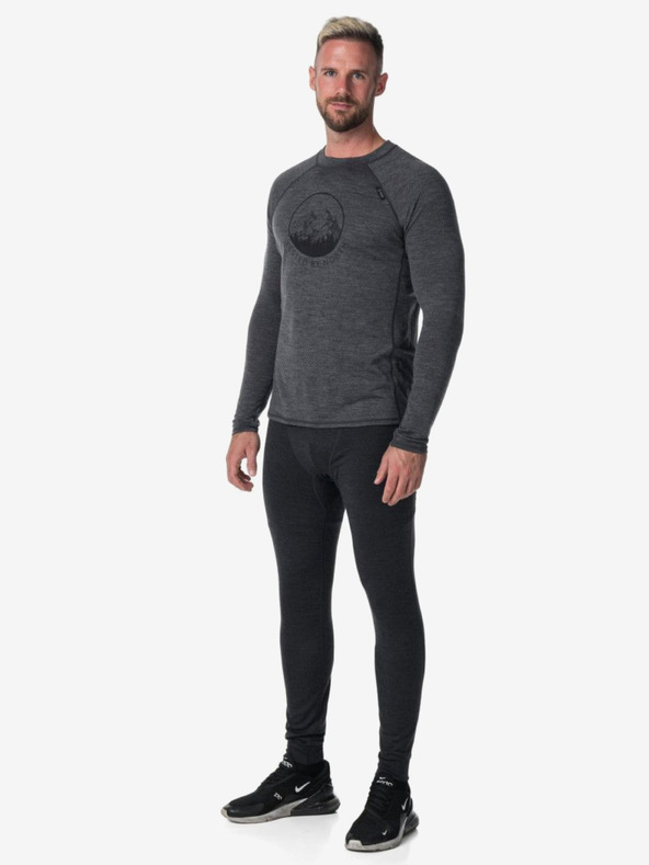 Kilpi Tmavomodré pánske termo tričko z vlny Merino Kilpi MAVORA TOP