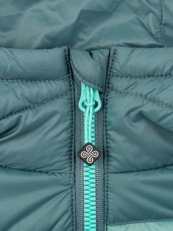 Kilpi Šedo-čierna dámska páperová bunda Kilpi PYRAMIDEN