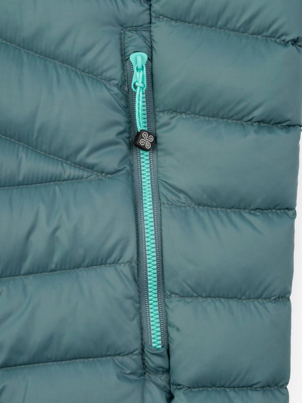 Kilpi Šedo-čierna dámska páperová bunda Kilpi PYRAMIDEN