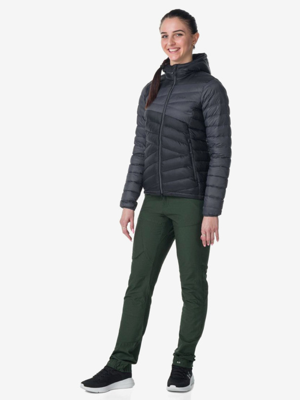 Kilpi Modrá a petrolejová dámska páperová bunda Kilpi PYRAMIDEN