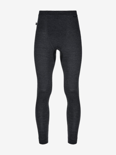 Kilpi Čierne pánske športové legíny z merino vlny Kilpi MAVORA BOTTOM