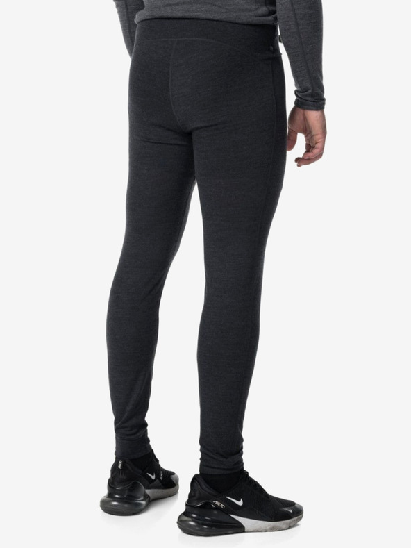 Kilpi Čierne pánske športové legíny z merino vlny Kilpi MAVORA BOTTOM