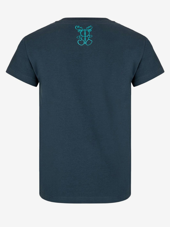 Kilpi Tmavomodré chlapčenské tričko s potlačou Kilpi ALBION