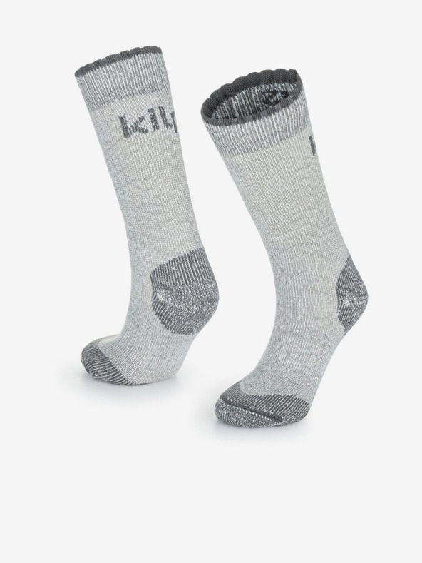 Kilpi Svetlosivé unisex termo ponožky Kilpi LECCO