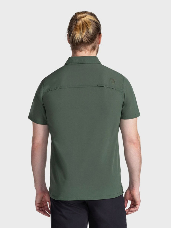 Kilpi Tmavozelené pánske športové tričko s krátkym rukávom Kilpi BOMBAY