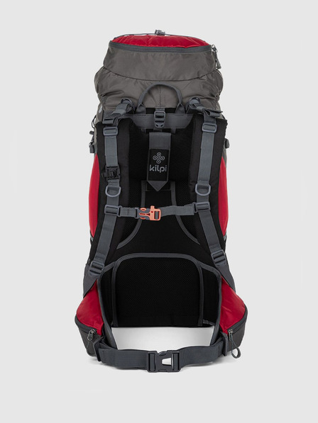 Kilpi Šedo-červený unisex športový batoh Kilpi ECRINS (45+5 l)