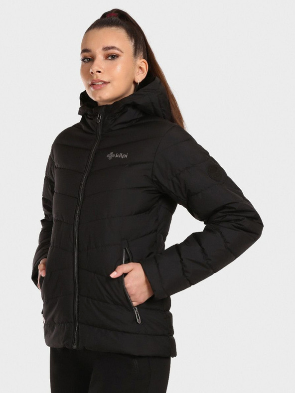 Kilpi Čierna dámska zimná prešívaná bunda Kilpi TASHA