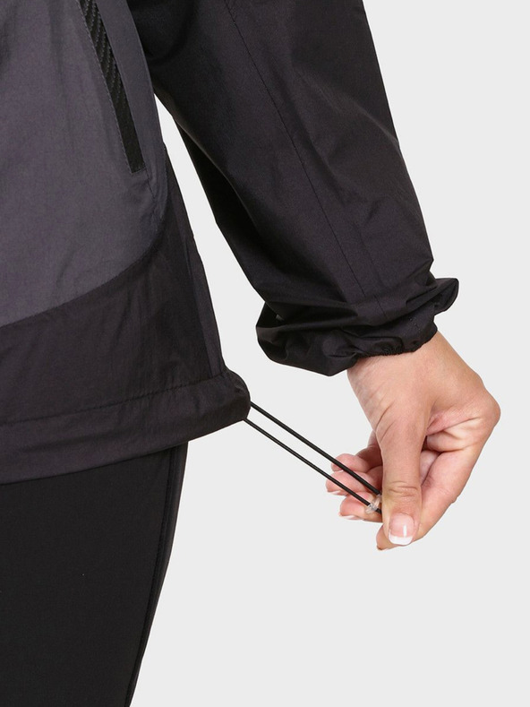 Kilpi Šedo-čierna dámska športová bunda KILPI HURRICANE