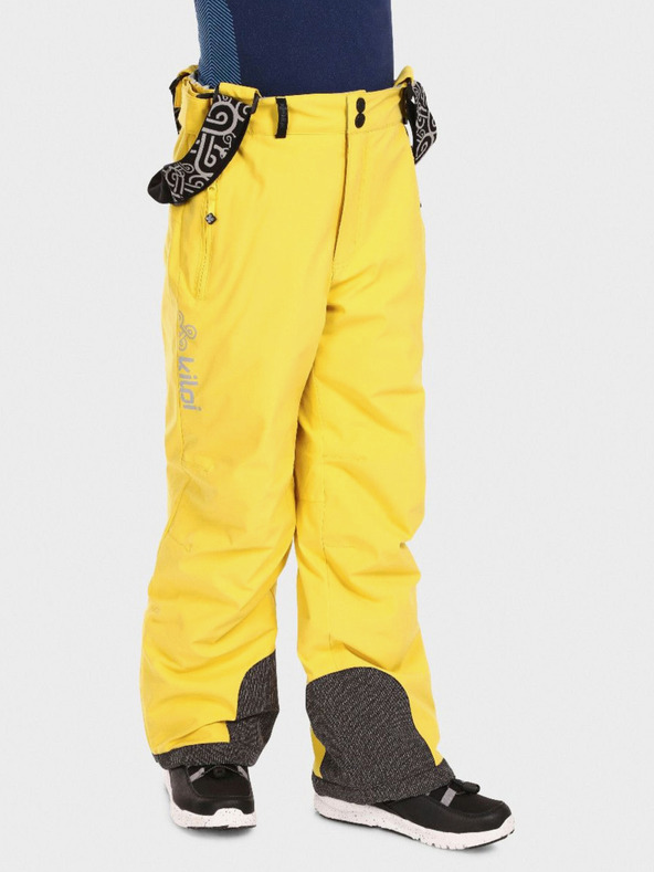 Kilpi Žlté chlapčenské lyžiarske nohavice KILPI MIMAS