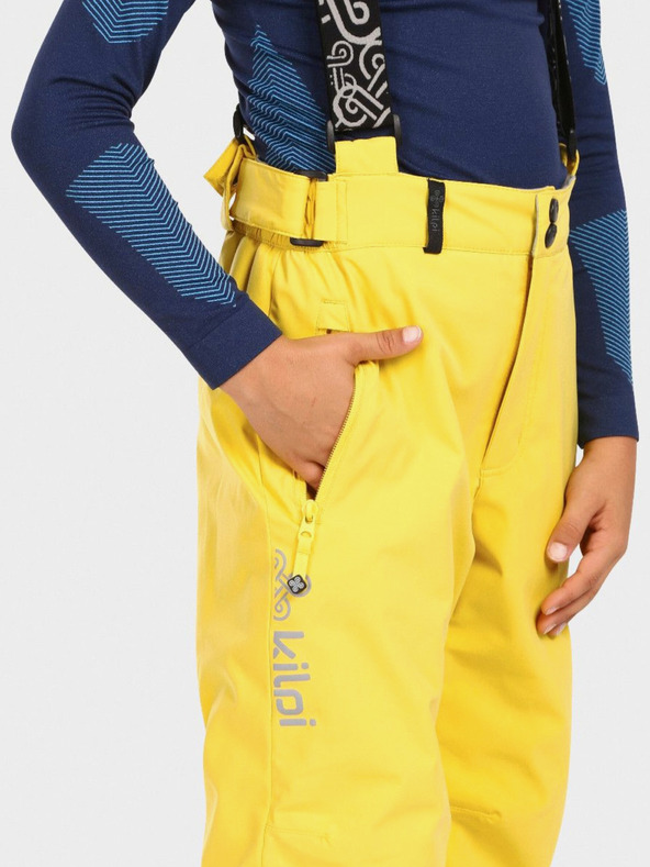 Kilpi Žlté chlapčenské lyžiarske nohavice KILPI MIMAS