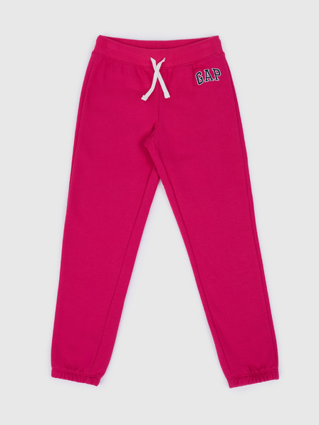 GAP Detské tepláky fleece logo army GAP