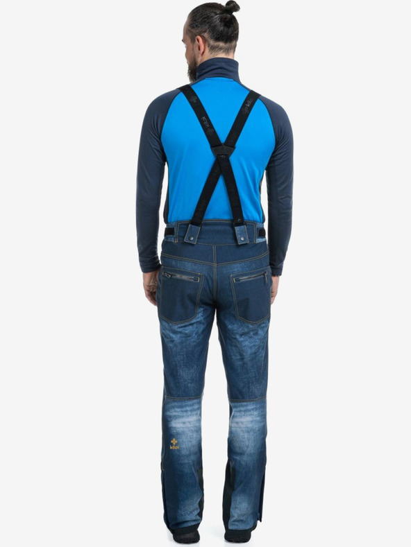 Kilpi Pánske softshellové lyžiarske nohavice Kilpi JEANSO-M Dark Blue