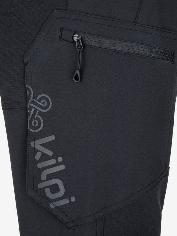 Kilpi Čierne pánske outdoorové nohavice KILPI TIDE