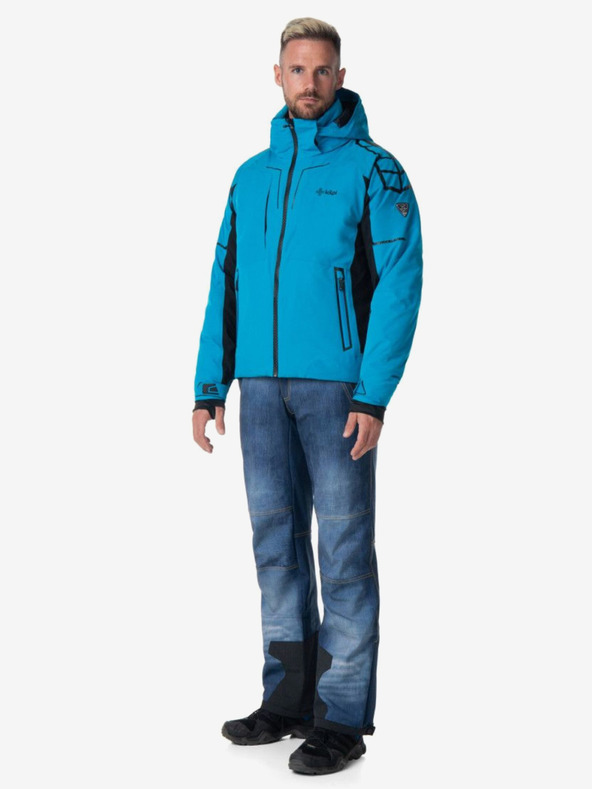 Kilpi Tmavomodré pánske softshellové lyžiarske nohavice Kilpi JEANSO