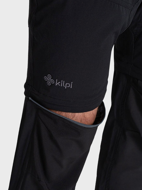 Kilpi Čierne pánske outdoorové nohavice Kilpi HOSIO
